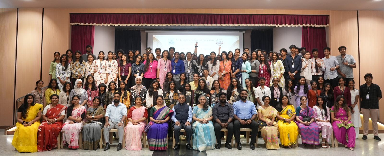 Department of English students and faculty group photo